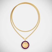 Marie Lichtenberg Staging Pendant Magic 8 Ball Purple