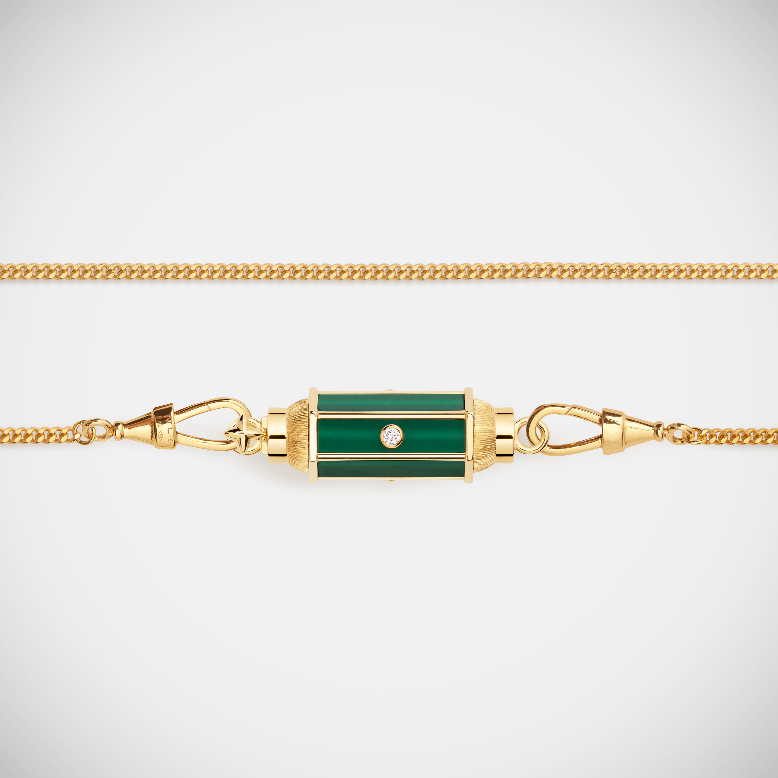 Marie Lichtenberg Staging Baby locket Malachite baby locket Necklace