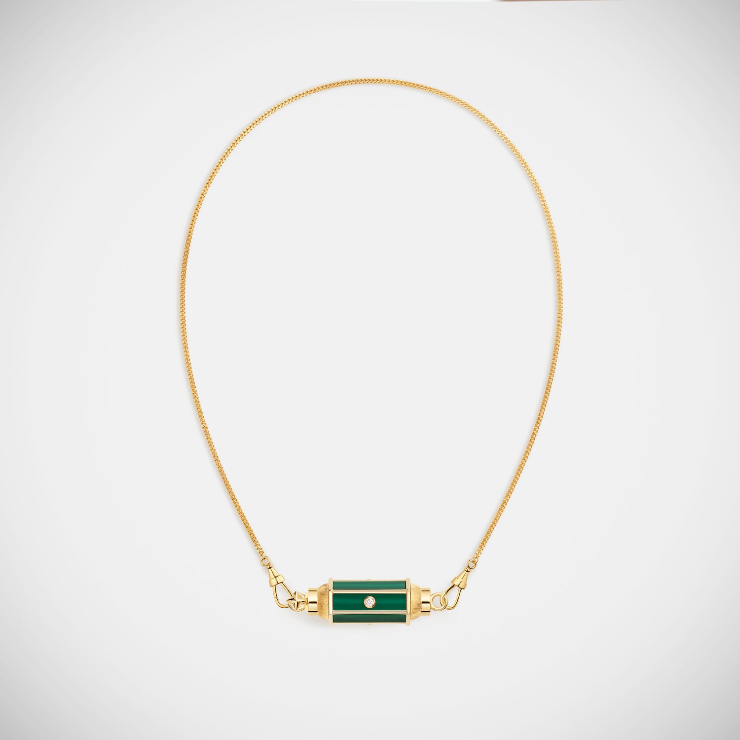 Marie Lichtenberg Staging Baby locket Malachite baby locket Necklace