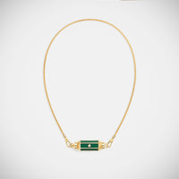 Marie Lichtenberg Staging Baby locket Malachite baby locket Necklace