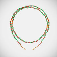 Marie Lichtenberg Staging Link Mauli Beads Ghana Green 73cm