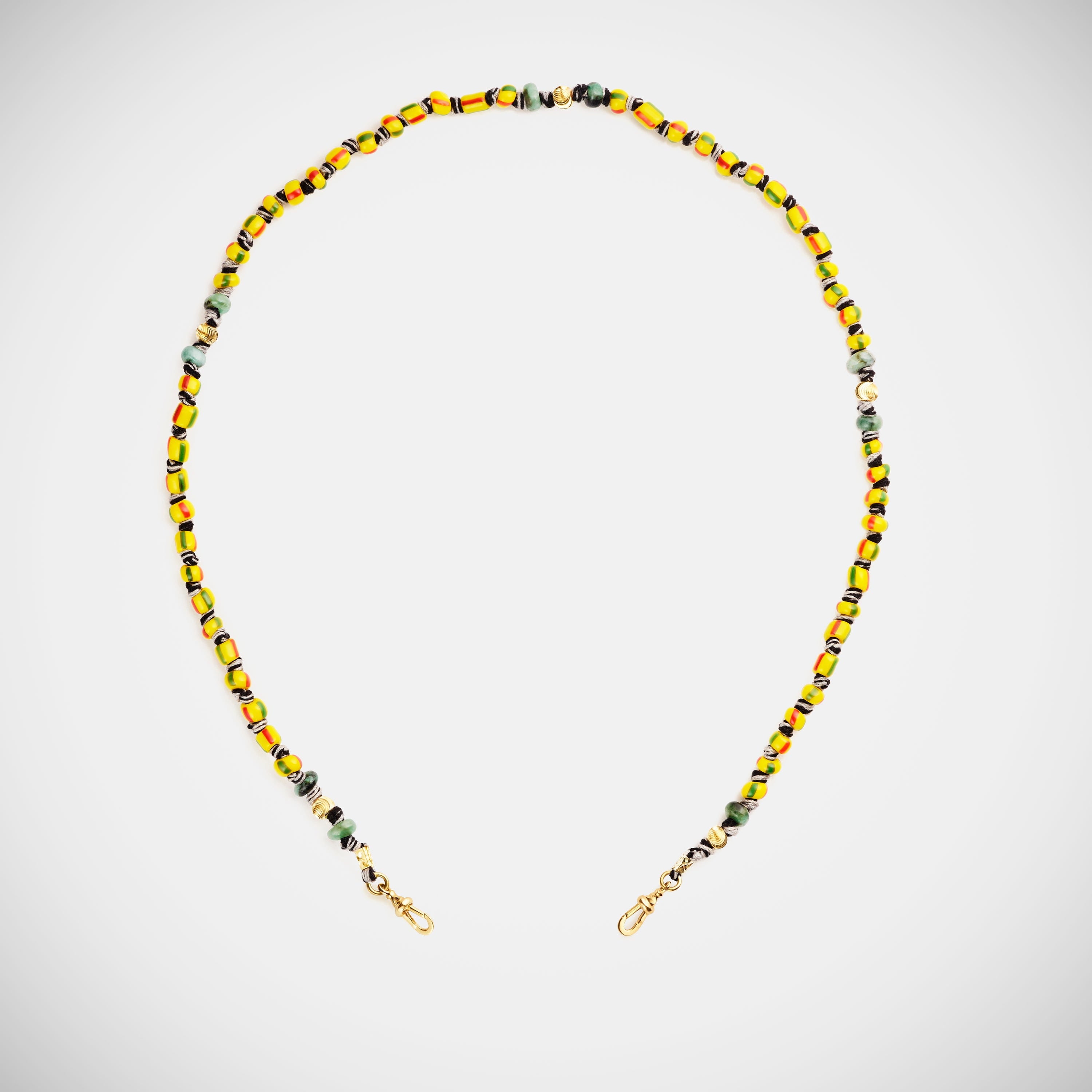 Marie Lichtenberg Staging Link Mauli beads ghana rasta 35cm