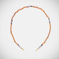 Marie Lichtenberg Staging Link Mauli beads ghana yellow & red 35cm