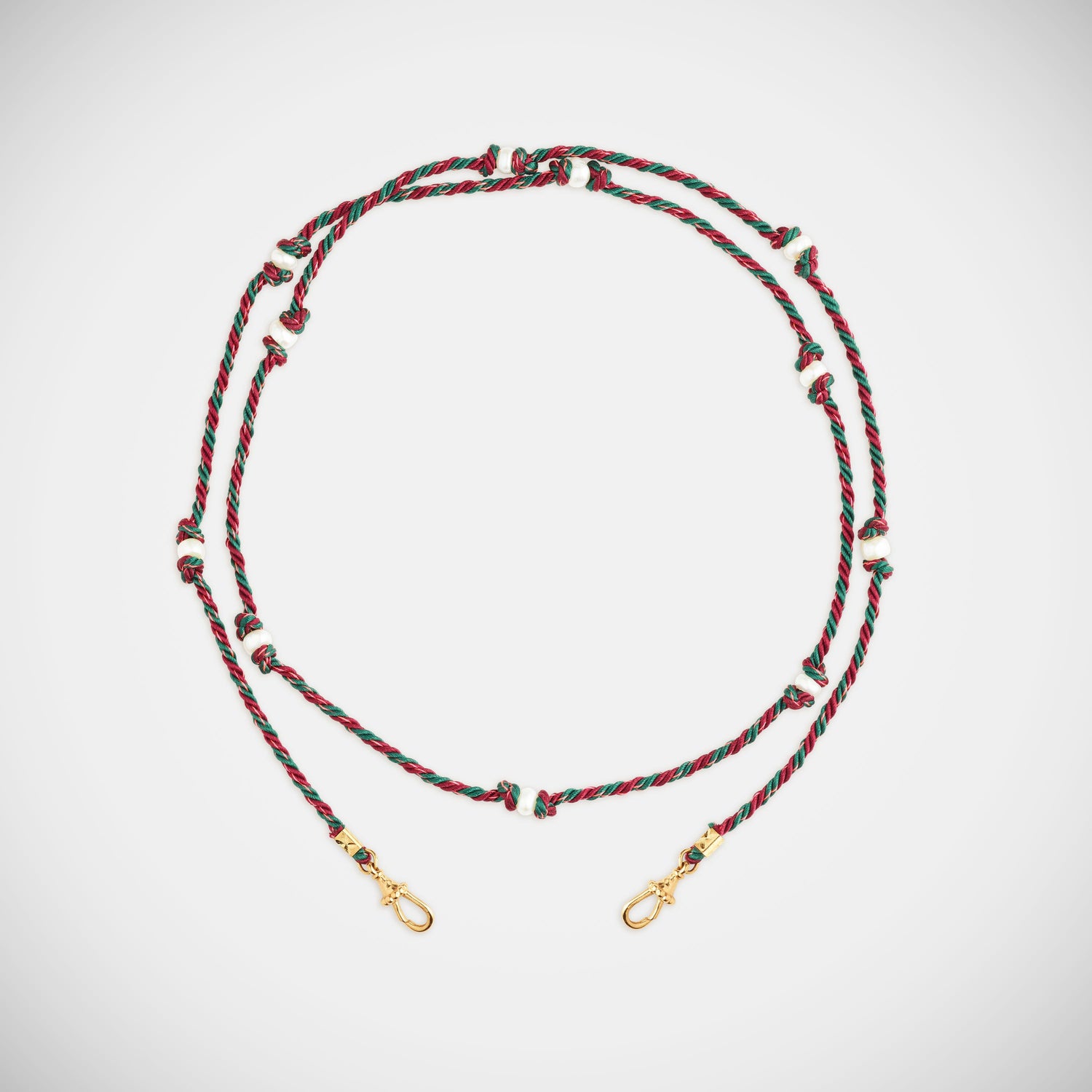 Marie Lichtenberg Staging Link Mauli Silky Burgundy and Green 73cm