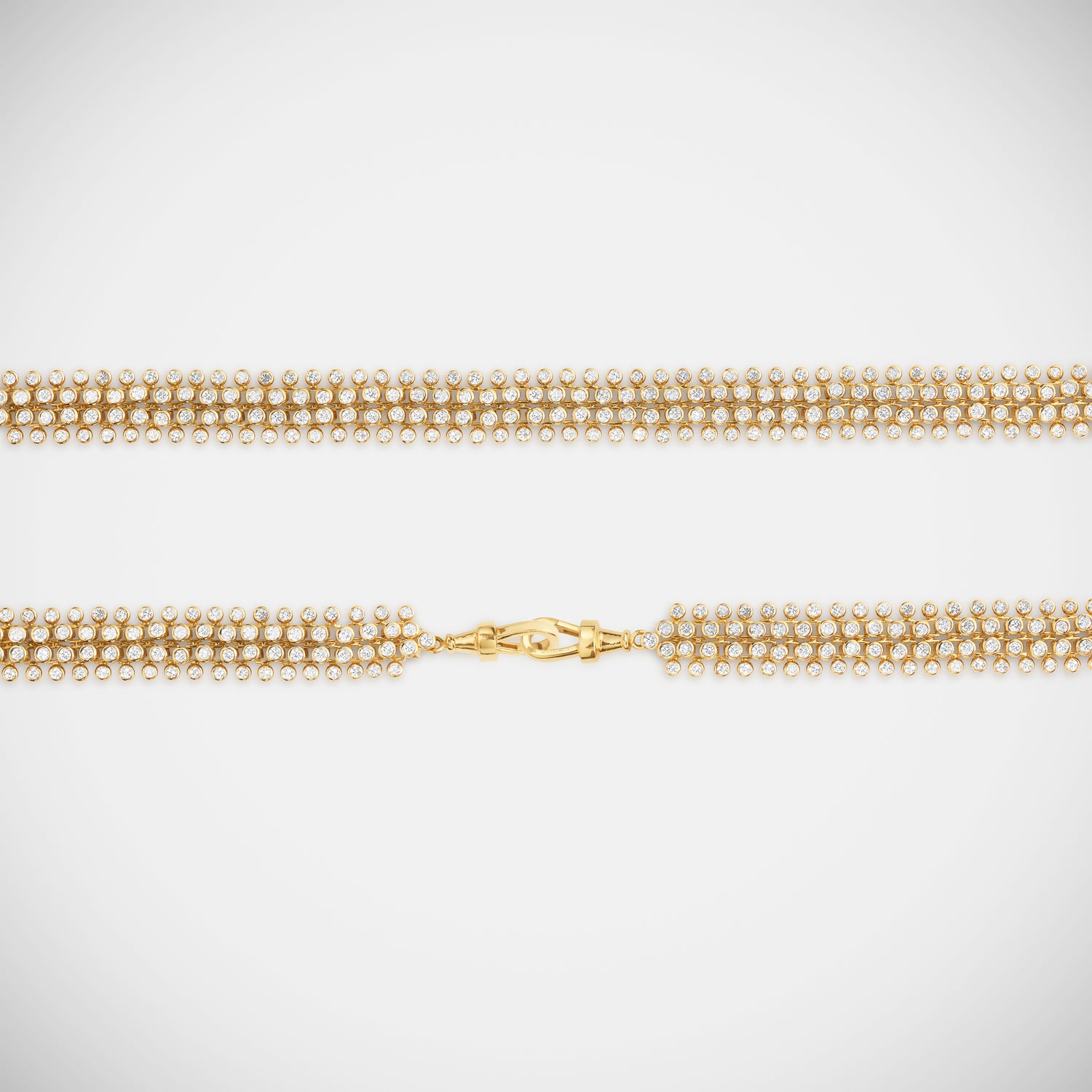 Marie Lichtenberg Staging Chain Mesh Diamond Rivière 37cm