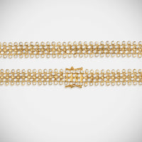 Marie Lichtenberg Staging Chain Mesh Diamonds Bracelet 16cm