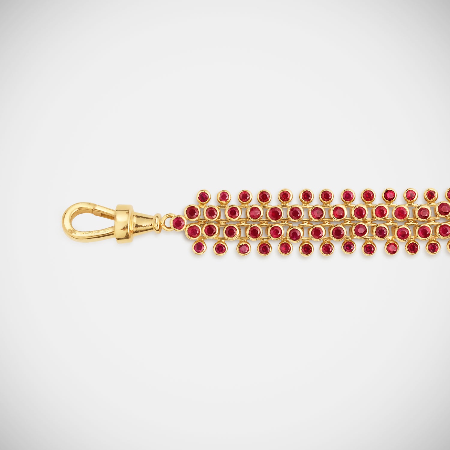 Marie Lichtenberg Staging Chain Mesh Ruby Rivière 37cm