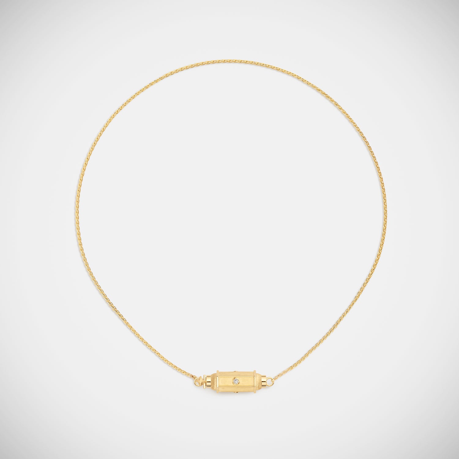 Marie Lichtenberg Staging Baby locket Micro coco diamonds locket necklace