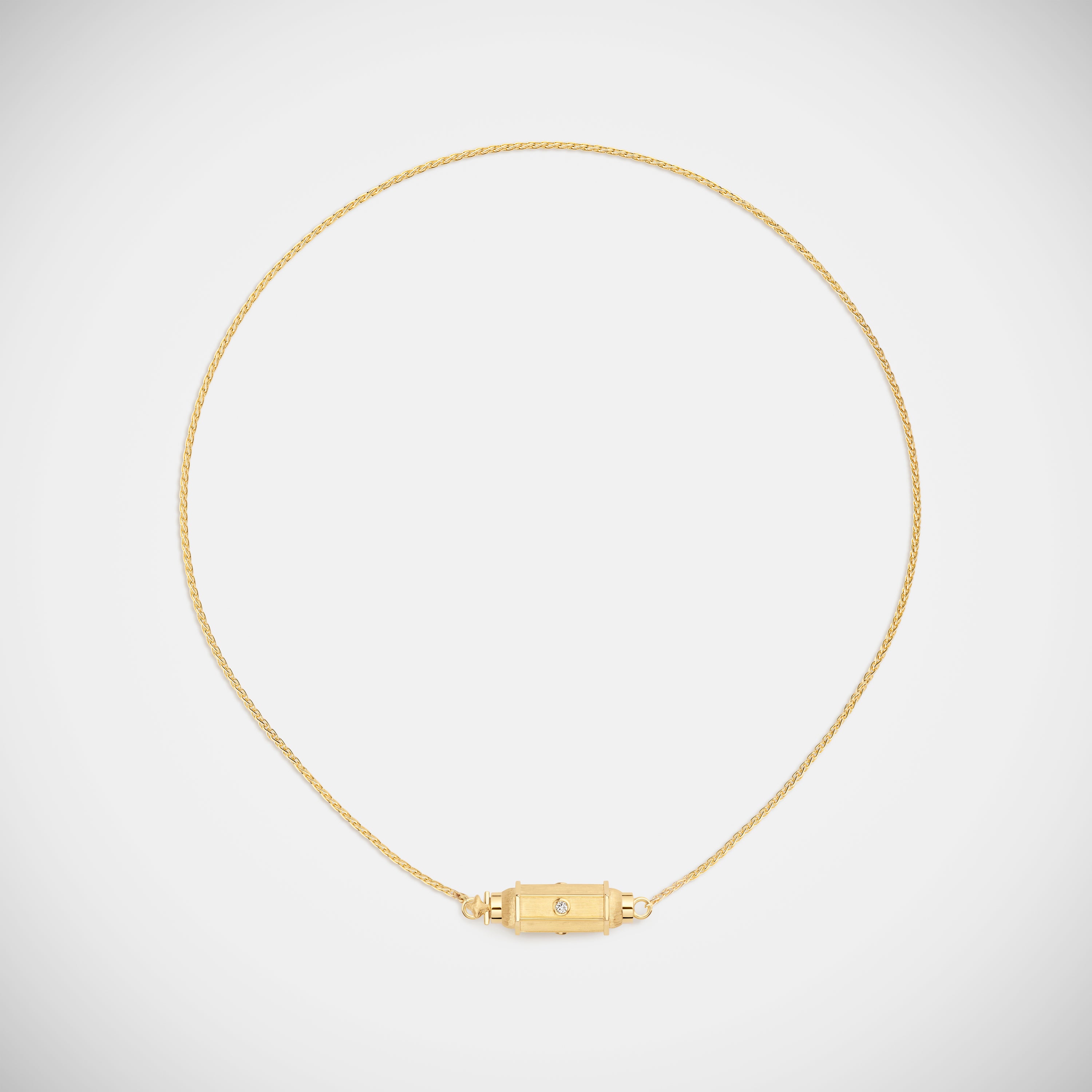 Marie Lichtenberg Staging Baby locket Micro coco diamonds locket necklace