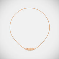 Marie Lichtenberg Staging Baby locket Micro coco diamonds rose gold locket necklace