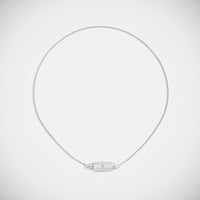 Marie Lichtenberg Staging Baby locket Micro coco diamonds white gold locket necklace