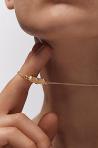 Marie Lichtenberg Staging Baby locket Micro coco sapphire locket necklace