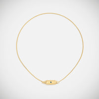 Marie Lichtenberg Staging Baby locket Micro coco sapphire locket necklace