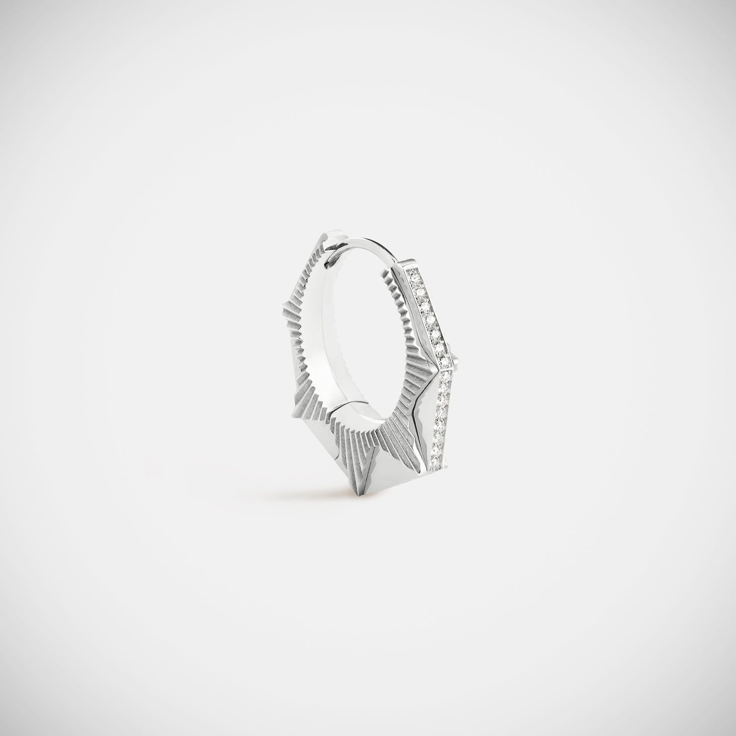 Marie Lichtenberg Staging Earring NYC Diamond White Earring medium