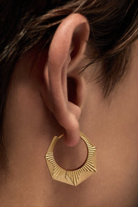 Marie Lichtenberg Staging Earring NYC Yellow Earring large