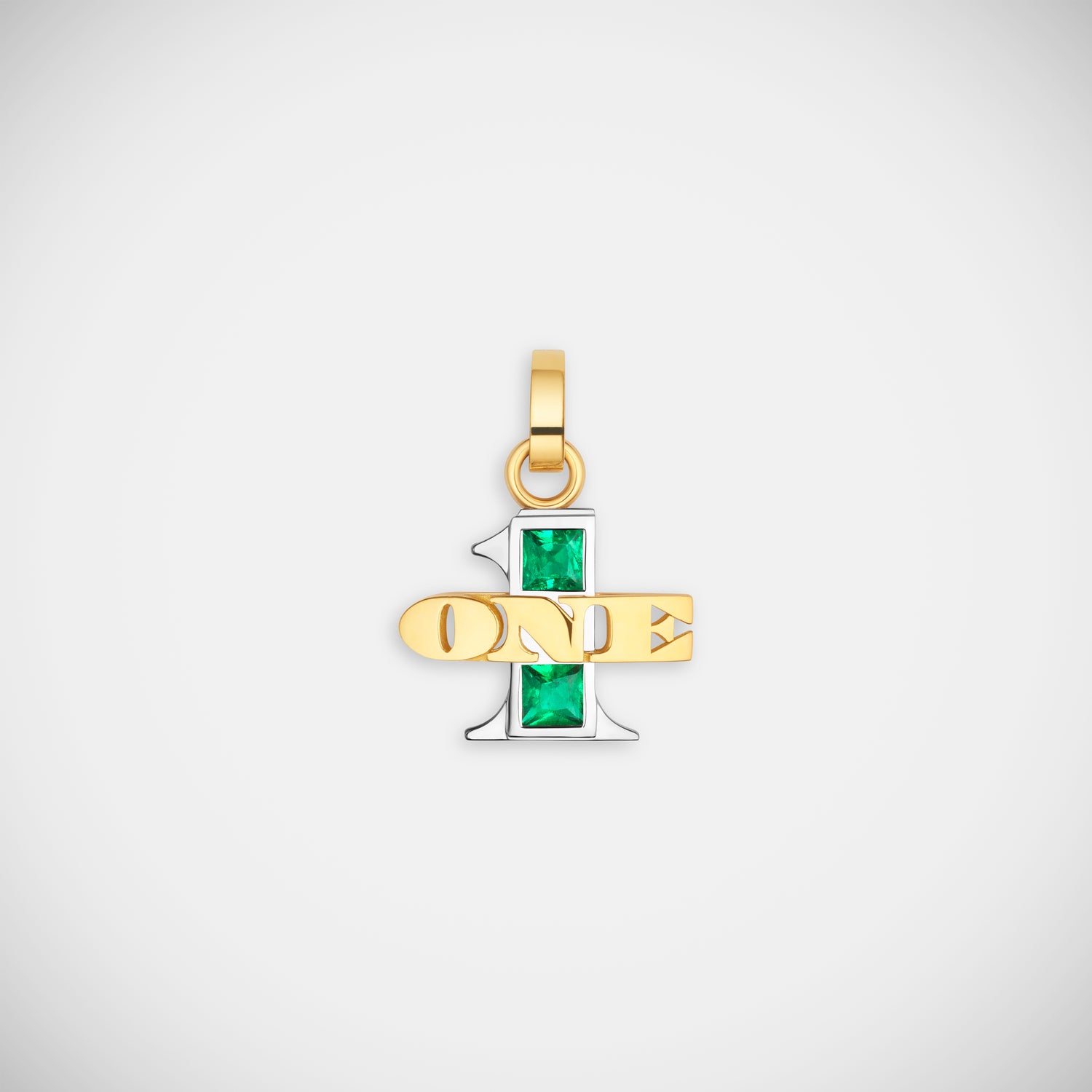 Marie Lichtenberg Staging Pendant One Emerald Pendant