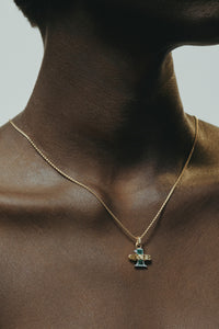 Marie Lichtenberg Staging Pendant One Emerald Pendant