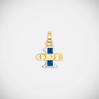 Marie Lichtenberg Staging Pendant One Sapphire Pendant