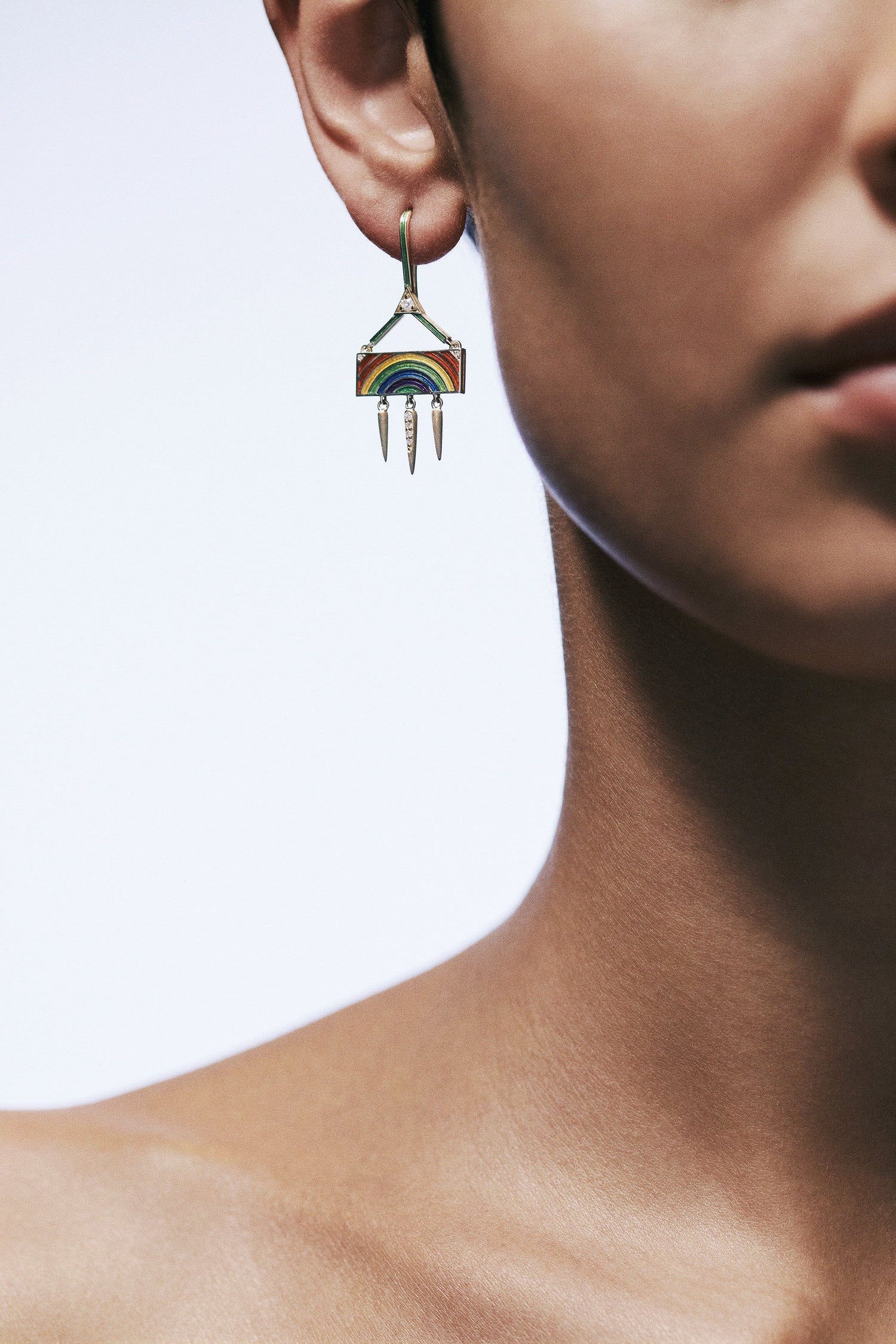 Marie Lichtenberg Staging Earring Rainbow earring