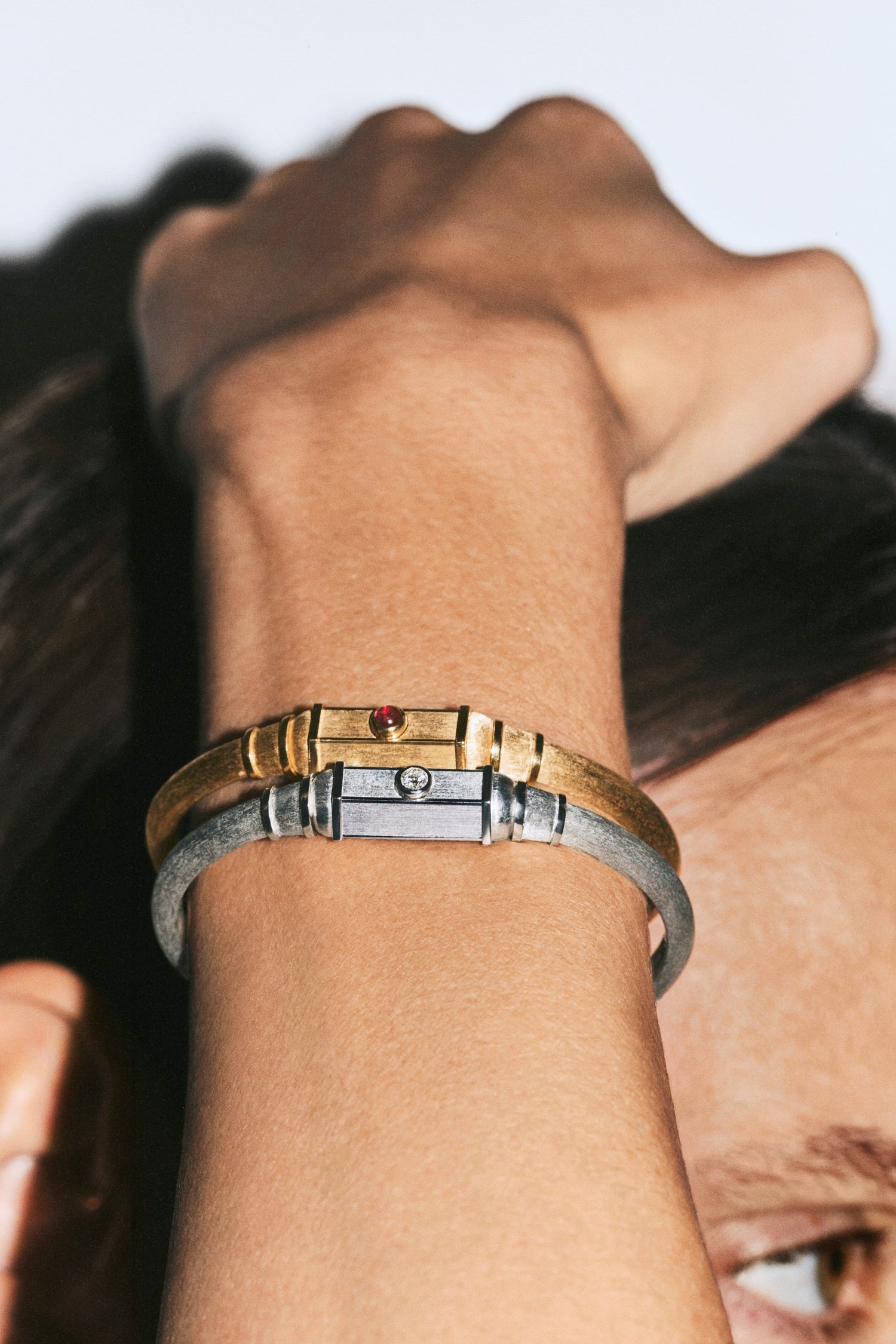 Marie Lichtenberg Staging Bracelet Ruby Baby Locket Bracelet