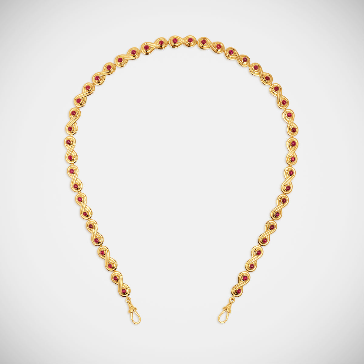 Marie Lichtenberg Staging Chain Ruby Forever Chain 43cm