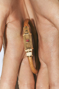 Marie Lichtenberg Staging Bracelet Ruby Lasso Baby Locket Bracelet