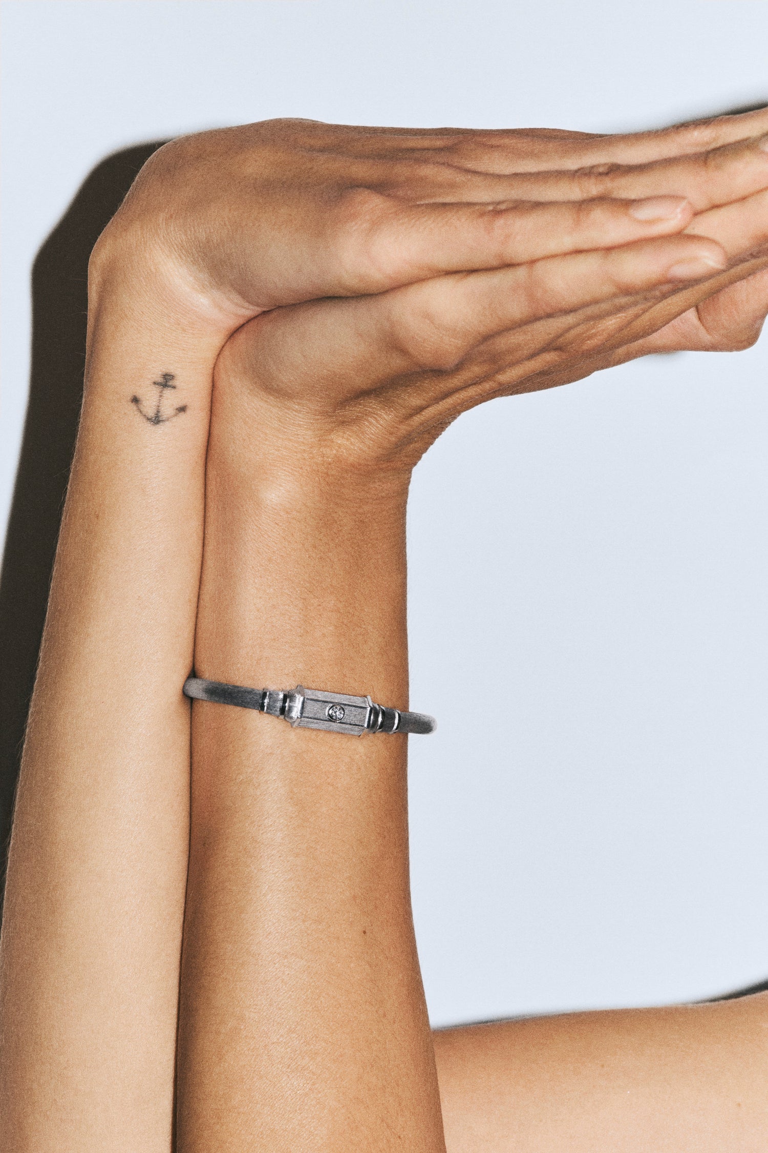 Marie Lichtenberg Staging Bracelet White Gold Baby Locket Bracelet