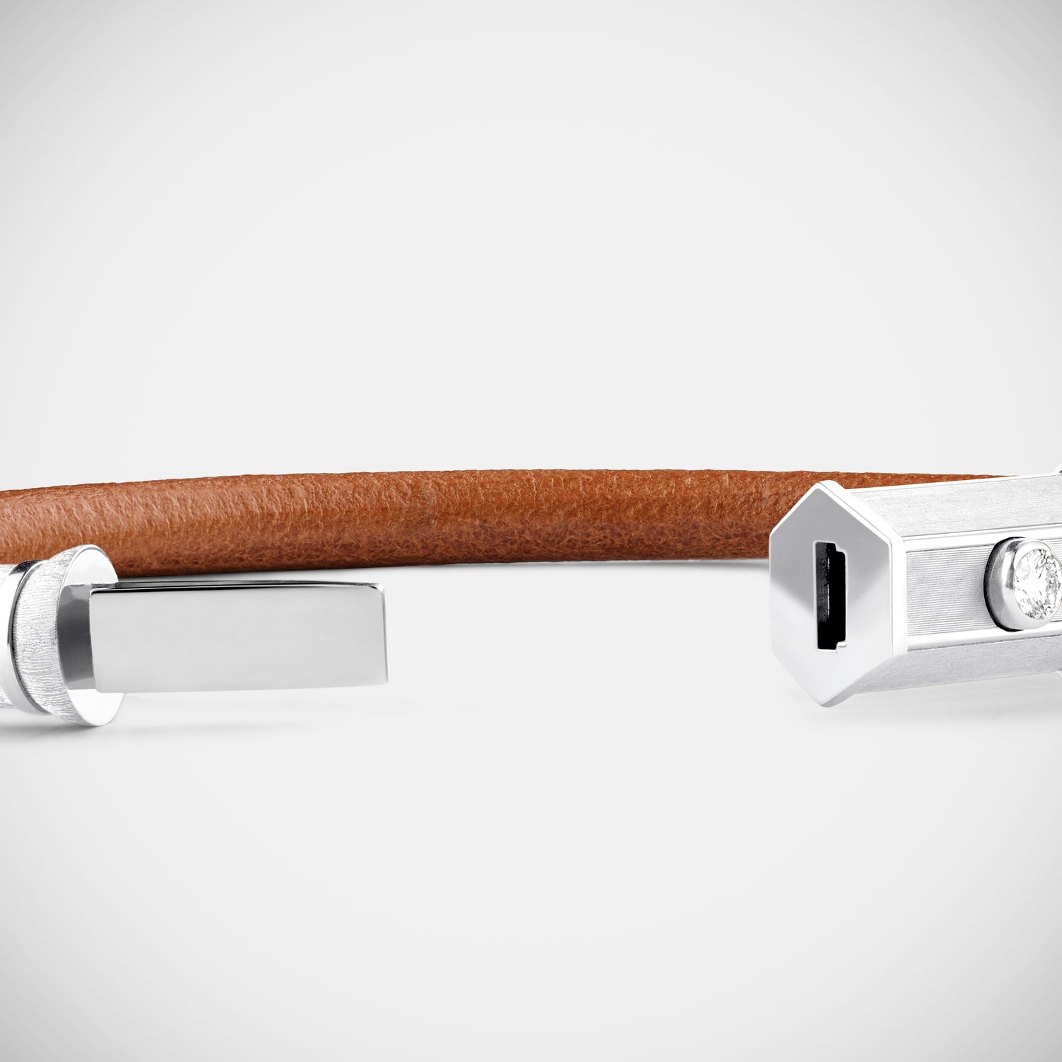 Marie Lichtenberg Staging Bracelet White Gold Lasso Baby Locket Bracelet