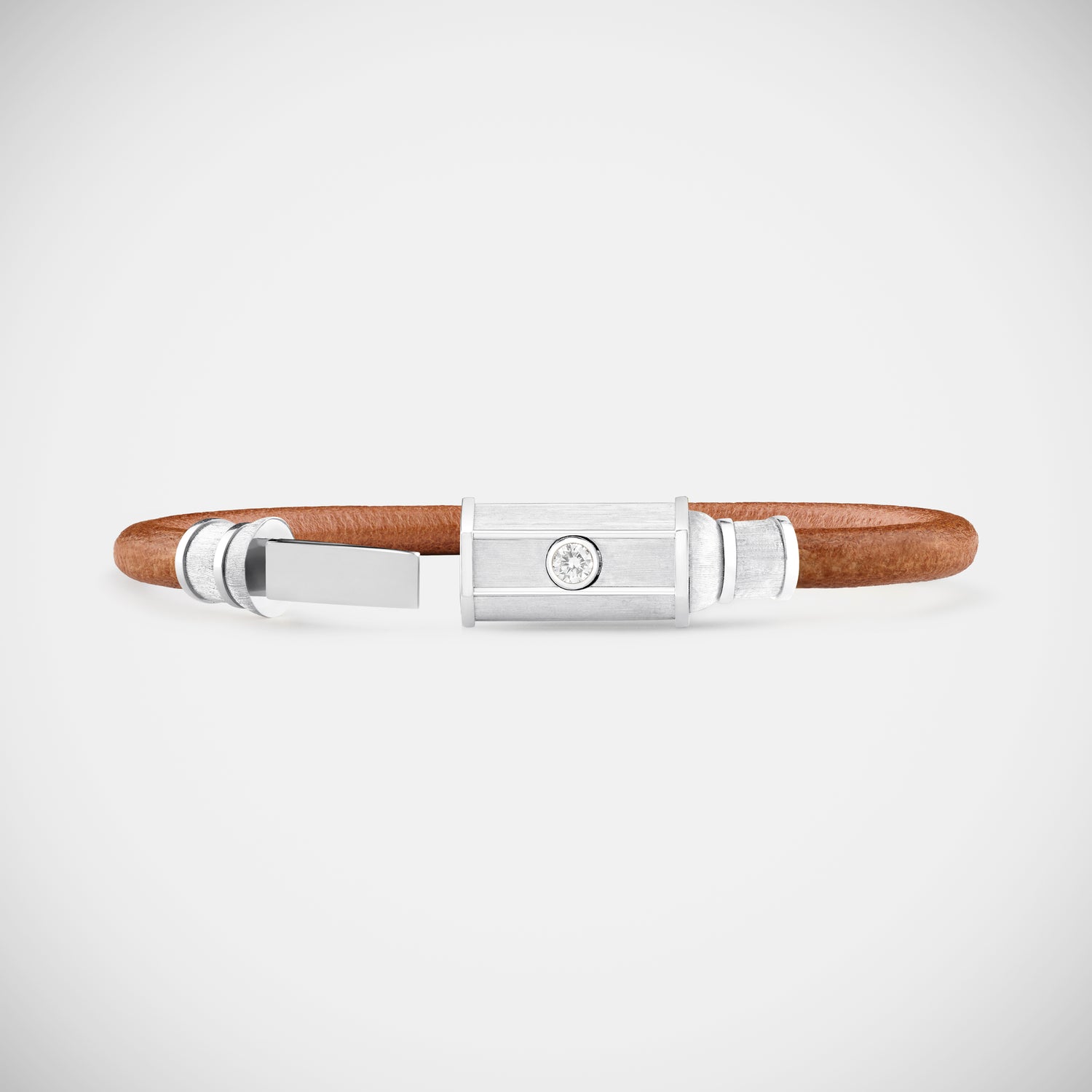 Marie Lichtenberg Staging Bracelet White Gold Lasso Baby Locket Bracelet