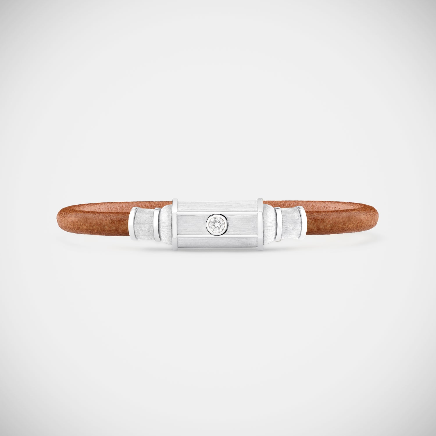 Marie Lichtenberg Staging Bracelet White Gold Lasso Baby Locket Bracelet